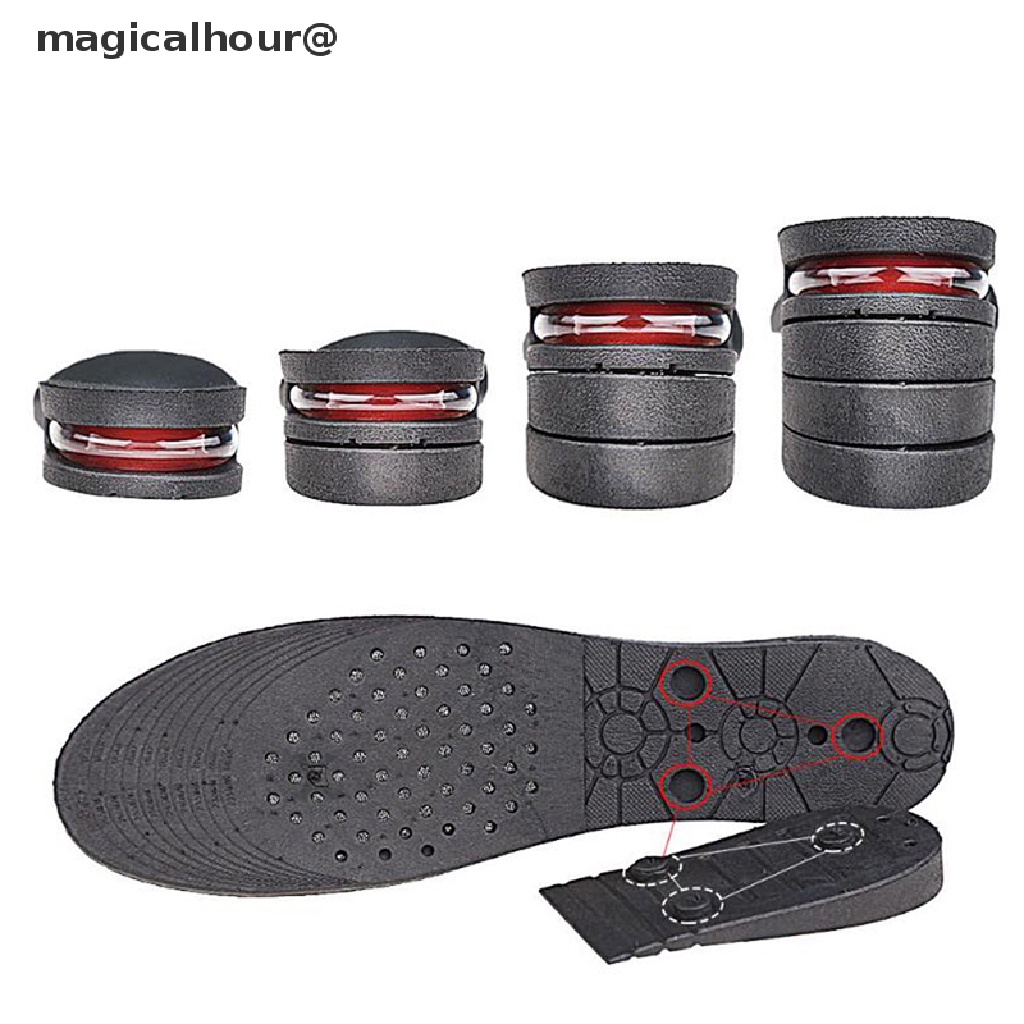 Magicalhour Men & Women Shoe Lift Insole Air Cushion Heel Insert Increase Height Adjustable *On sale