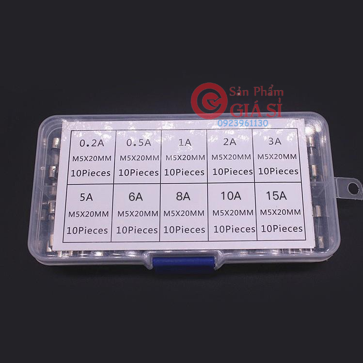 Bộ 100 cầu chì ống 5*20mm ❤️freeship❤️