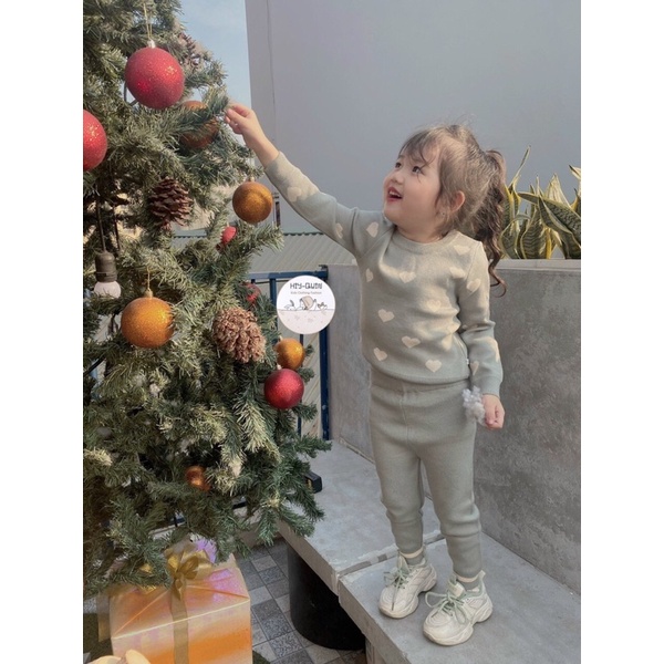 Bộ len lông thỏ cực dày ấm cho BÉ TRAI - BÉ GÁI