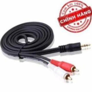 Dây loa 1 đầu 3.5 ra 2 av dài 1,5m loại xịn chống nhiễu
