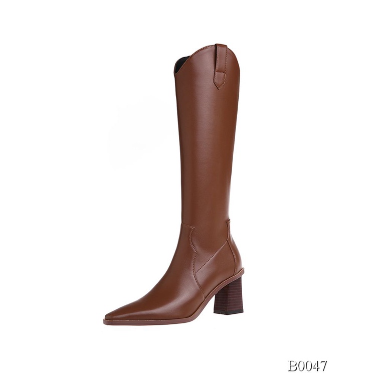 ORDER Boots Đùi Da Cổ Chữ V dưới gối Cá Tính Quảng Châu Cao Cấp Ảnh thật | BigBuy360 - bigbuy360.vn