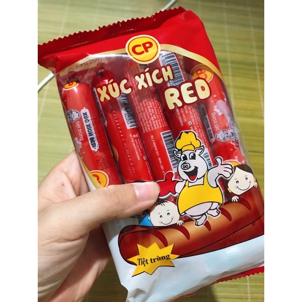 1 thùng xúc xích tiệt trùng Red CP ( gồm 20gói 200g)#xucxichanlien