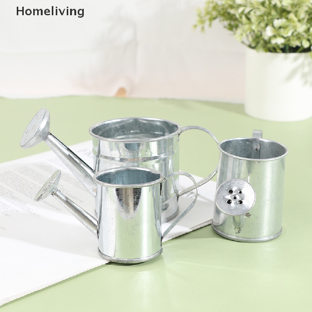 Bình Tưới Cây Mini Bằng Kim Loại Dùng Trang Trí Nhà Búp Bê