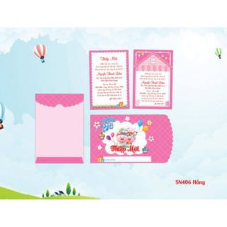 THIỆP SINH NHẬT,THÔI NÔI CHO BÉ(GIÁ BAO GỒM IN NỘI DUNG)