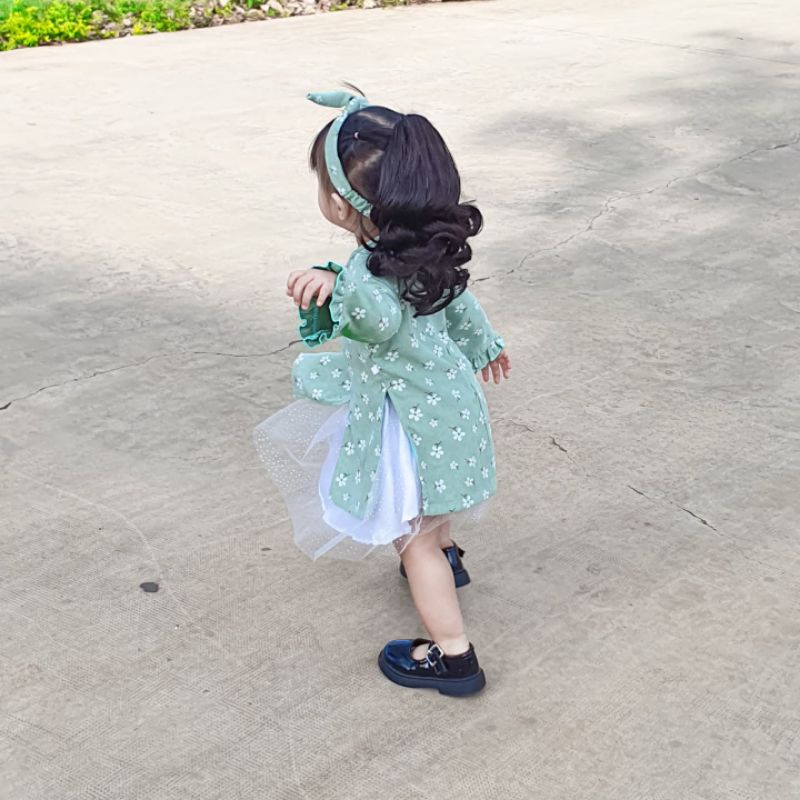 Áo dài cách tân bé gái, đồ Tết cho bé