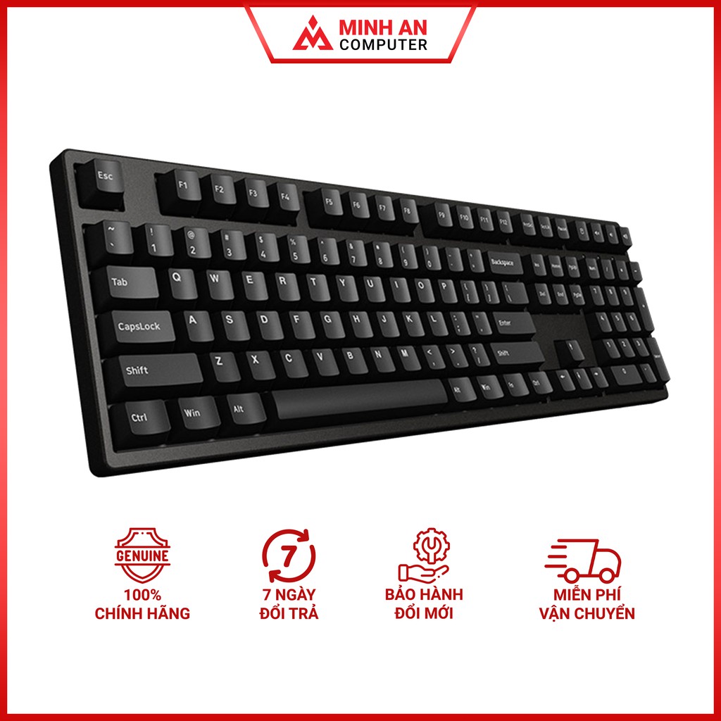 Bàn phím cơ AKKO 3108 Double Shot PBT Black - Blue Switch