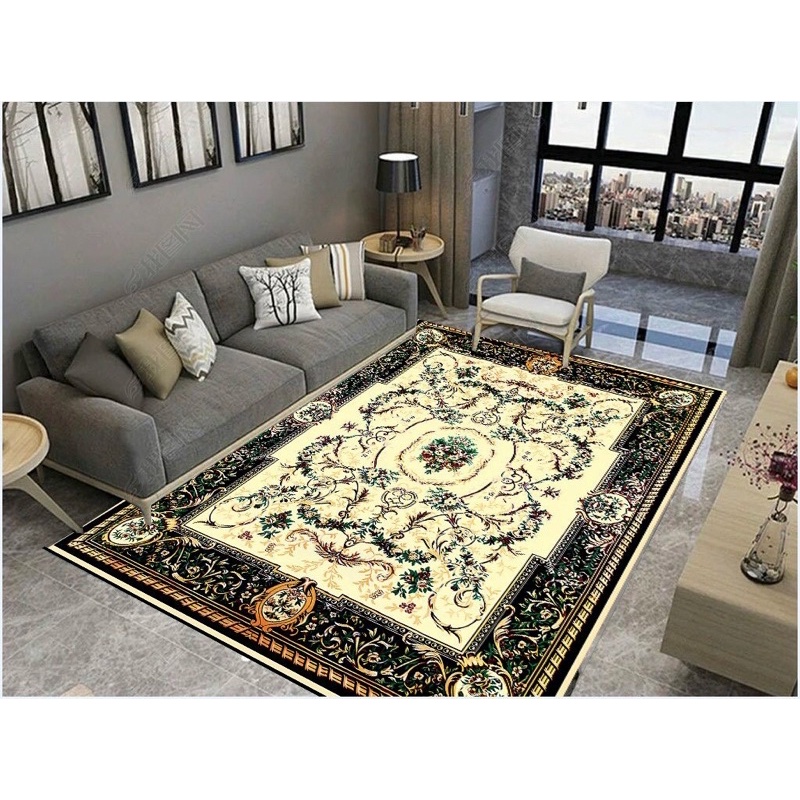 Thảm trải sàn Bali 5D mẫu hoàng gia hoa gấm cap cấp - tham trai san kt 1m6x2m3 và 2mx3m