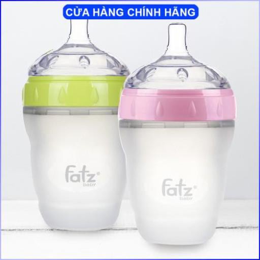 Bình sữa silicon Fatz Baby 150ml cho trẻ từ 0-6 tháng