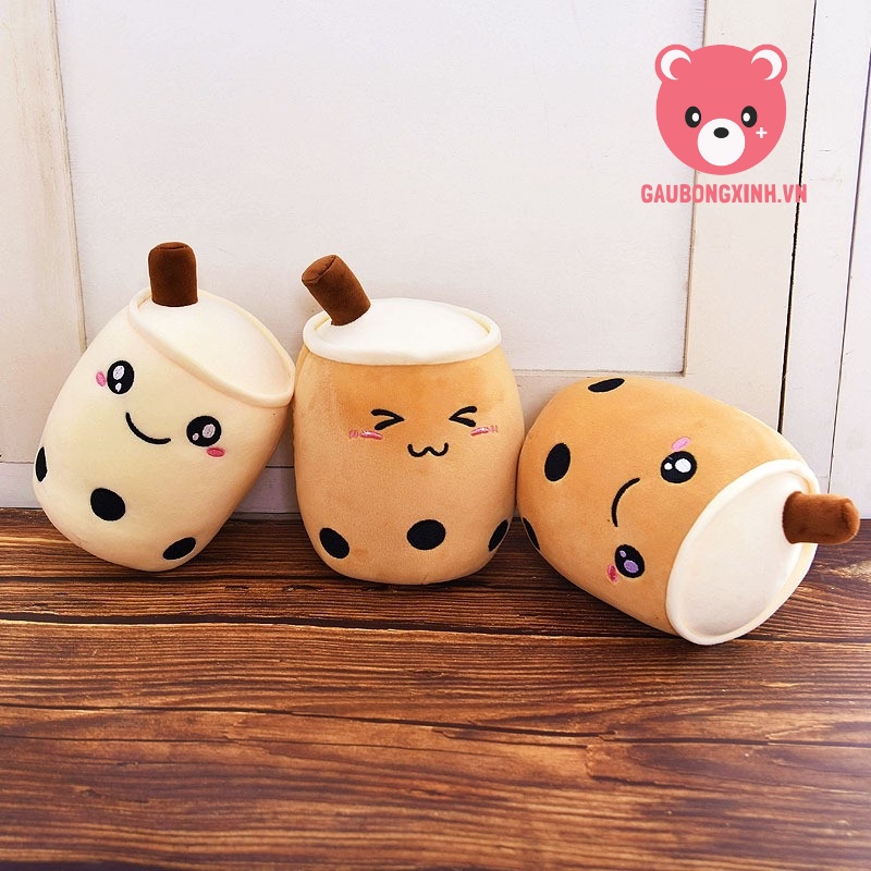 Gấu Bông Trà Sữa Trân Châu siêu Cute, Thú nhồi bông đáng yêu ly trà sữa Milk Tea, Quà tặng cao cấp gaubongxinh.vn