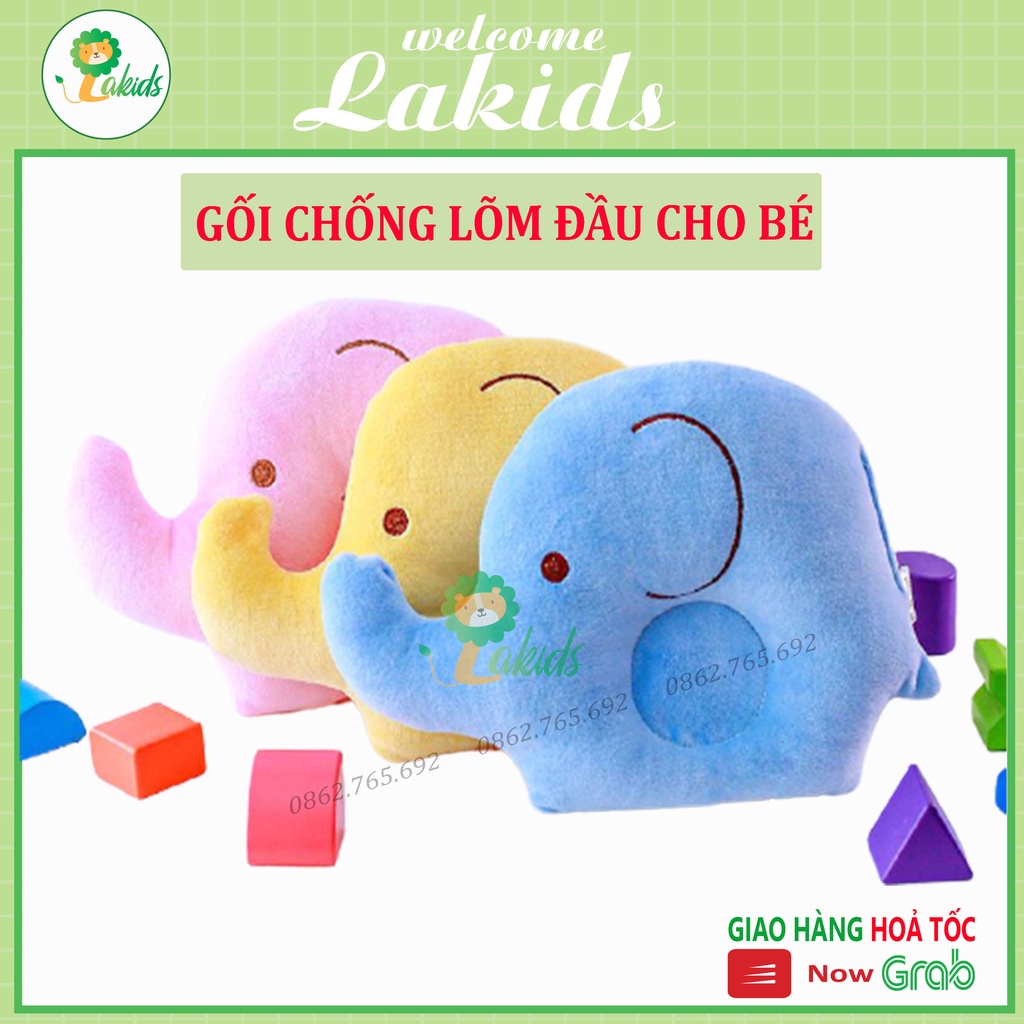 Gối lõm chống bẹp đầu cho bé sơ sinh lakids