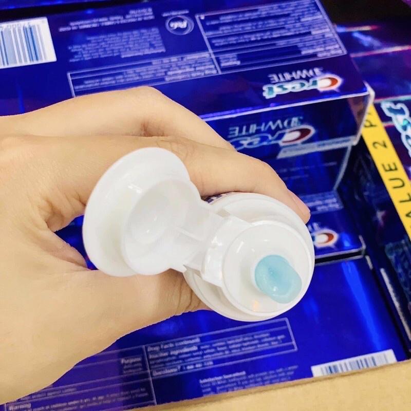 Kem đánh răng Crest 3D White Radiant Mint Mỹ cực trắng răng