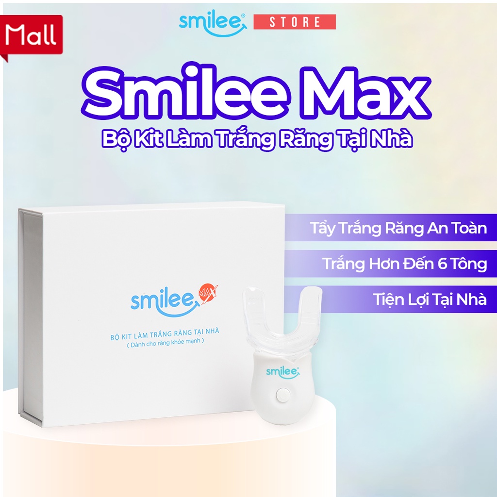 Bộ Kit Tẩy Trắng Răng Tại Nhà Smilee, Làm Trắng Răng Chuẩn Nha Khoa Mỹ, Loại Bỏ Mảng Bám, Cao Răng - Smilee Store