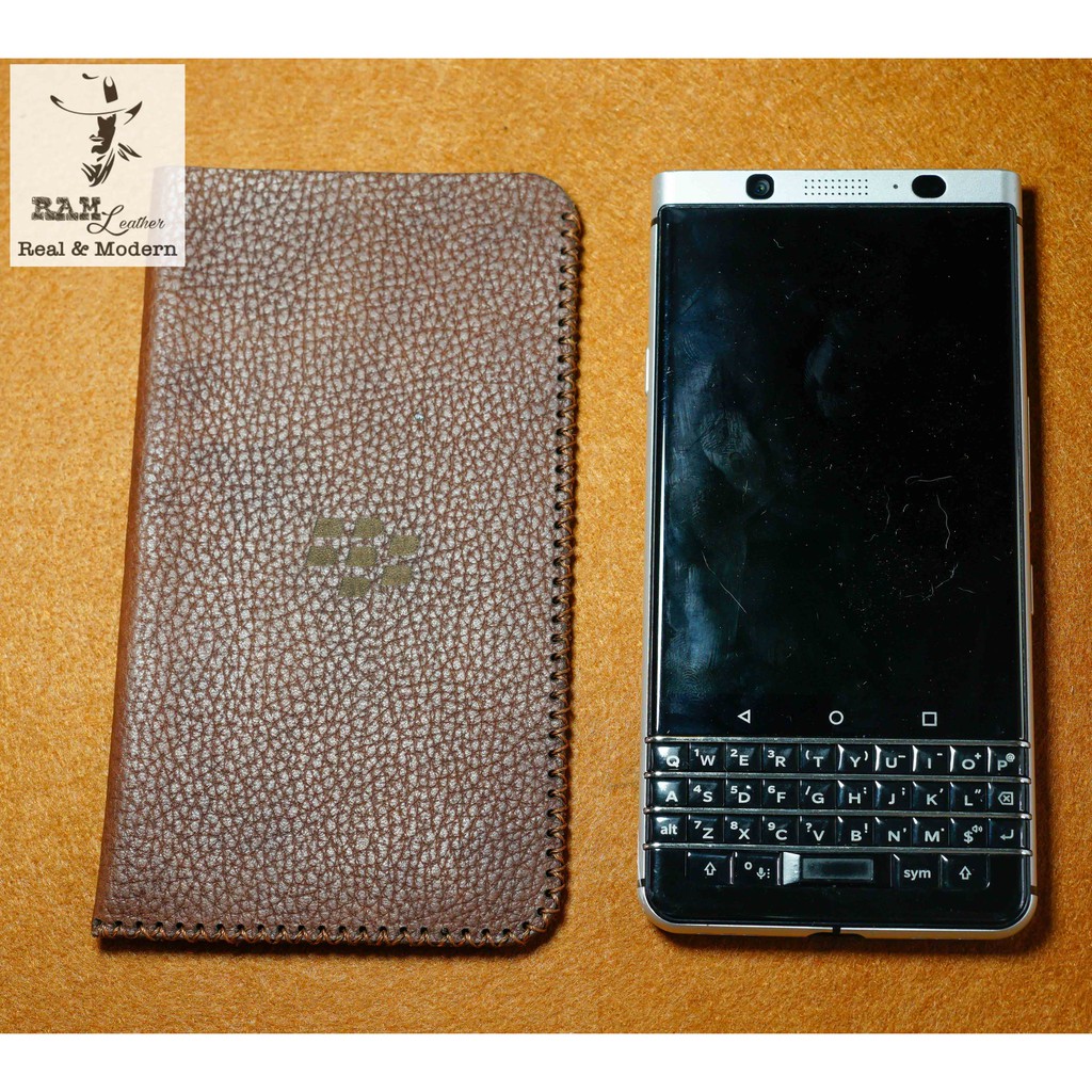 Bao da da bò vân hạt cho blackberry key 1 và key 2 (RAM h2) - RAM leather