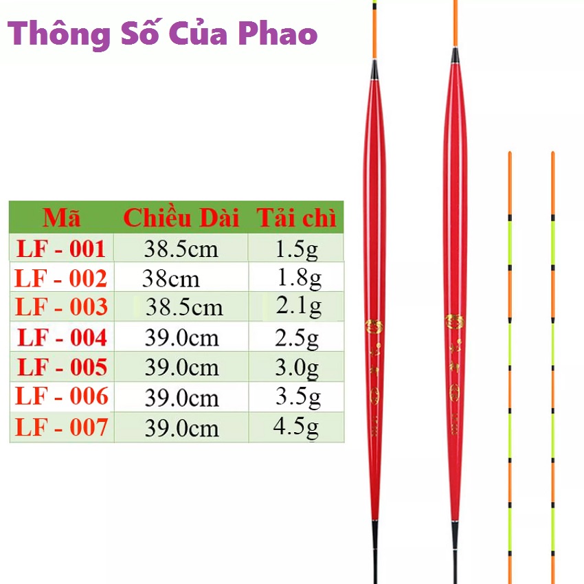 Phao Câu Cá Rô Phi Siêu Nhạy SANAMI FISHING STORE - Chuyên Dụng Câu Đài Câu Đơn Cao Cấp PC-17