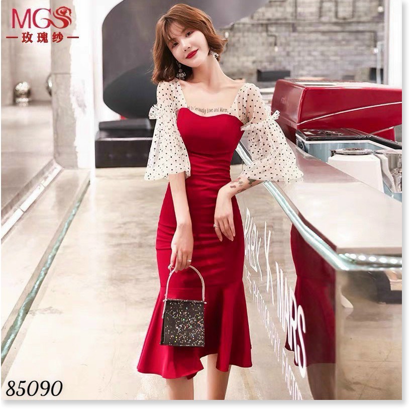 ĐẦM XOÈ VINTAGE DỰ TIỆC SIÊU ĐẸP ,TÔN DÁNG CHO CÁC CHỊ EM