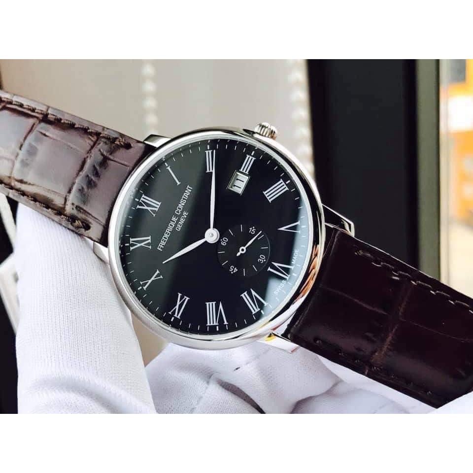 Đồng hồ nam chính hãng Frederique Constant  FC-245BR5S6 SLIMLINE BLACK - Siêu mỏng nhẹ - Máy Quartz pin - Kính Sapphire