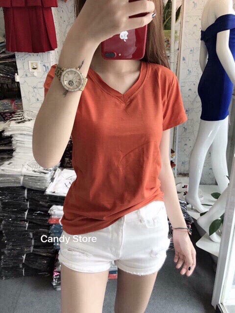 Áo phông nữ,áo thun nữ chất giấy cotton cực mát