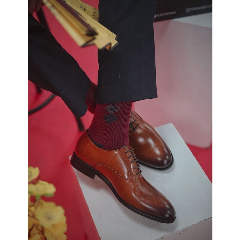 Giày Tây Buộc Dây Oxford Nam Da Bò Nguyên Tấm Toroshoes Mã M604 (2 Màu)