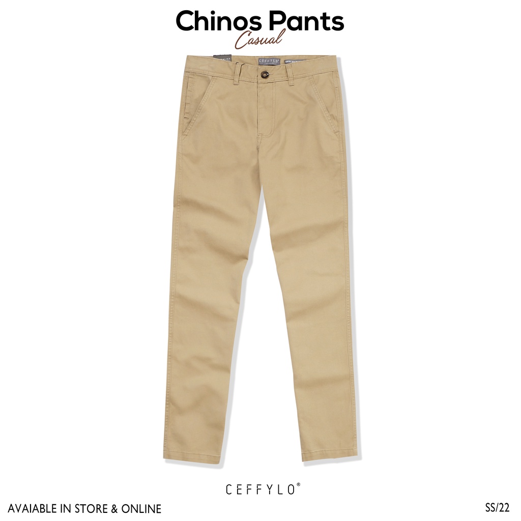 Quần Khaki Trơn Camel Nam Cao Cấp Công Sở, Dáng Basic Phong Cách Trẻ Trung - CHINOS BASIC CEFFYLO