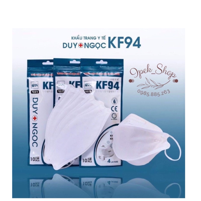 Khẩu trang y tế DUY NGỌC 4D Mask KF94( 10chiếc / túi ) - Ipek_Shop