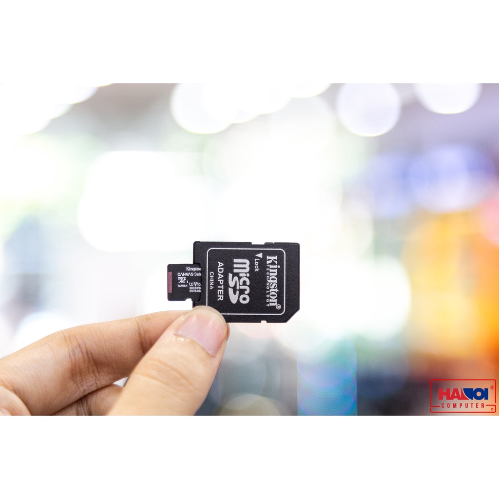 Thẻ nhớ micro SDXC Kingston 64GB Canvas Select Plus upto 100MB/s + Adapter