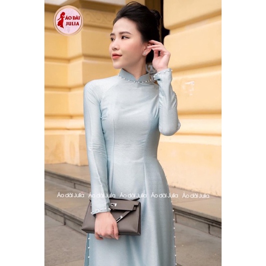 ÁO DÀI TRUYỀN THỐNG LỤA XƯỚC TRANG NHÃ NHIỀU MÀU