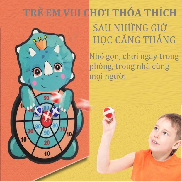 [Có video] Bảng bóng ném tính điểm, bảng ném bóng gai, tặng kèm 3 trái bóng ném dành cho bé từ 2 tuổi.
