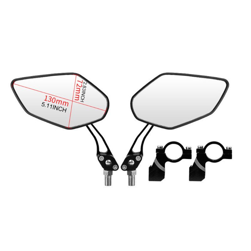 Gương Chiếu Hậu Bằng Nhôm Có Thể Điều Chỉnh Xoay 360 Độ Gắn Tay Lái Xe Đạp Điện