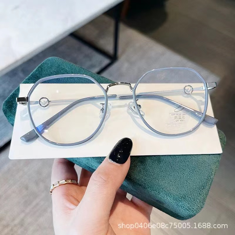 ✨✨Mắt Kính Gọng Kim Loại Chống Ánh Sáng Xanh Thời Trang Cho Nữ