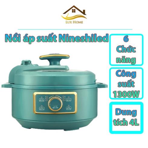 Nồi áp suất điện đa năng NineShield - Dung tích 4 Lít - Điều khiển điện tử - 6 Chế độ nấu tự động