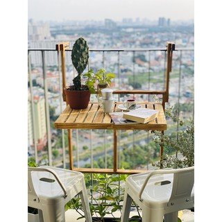 Bàn ban công gấp gọn phiên bản siêu mỏng, siêu tiết kiệm (Chính hãng Jadin seri V2). Thích hợp ban công mini.