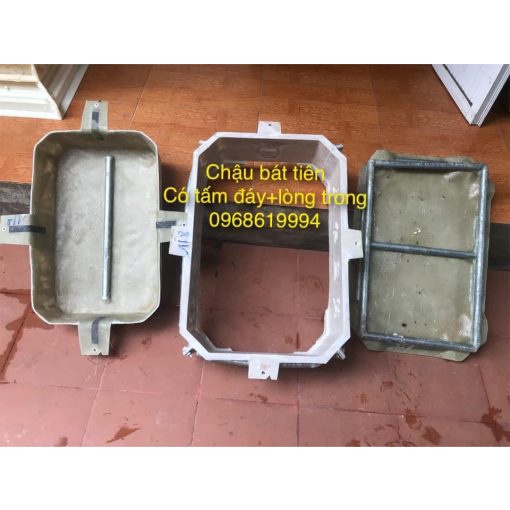 Khuôn Chậu chữ nhật bát tiên 65x45x20 nhựa composite
