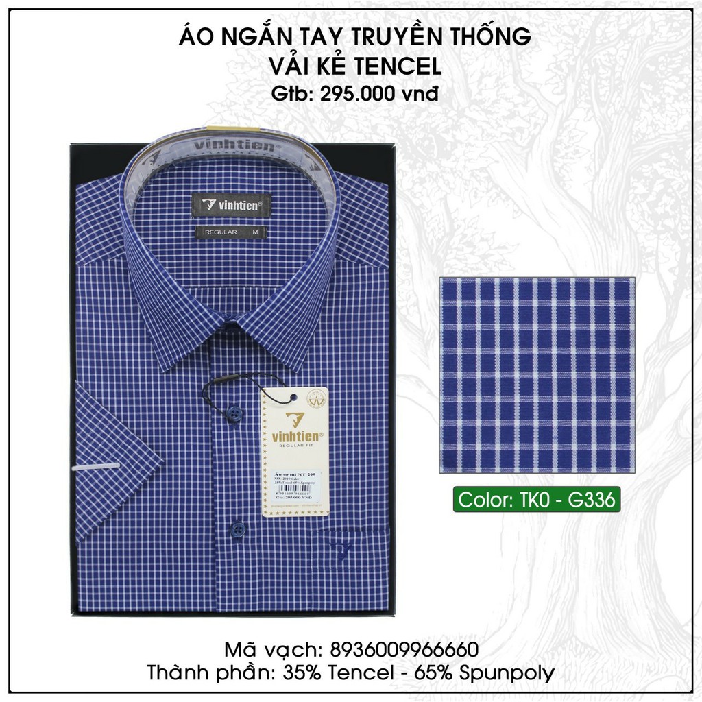 Áo Sơ Mi Cộc Tay Dáng Regular Vĩnh Tiến G336 | BigBuy360 - bigbuy360.vn