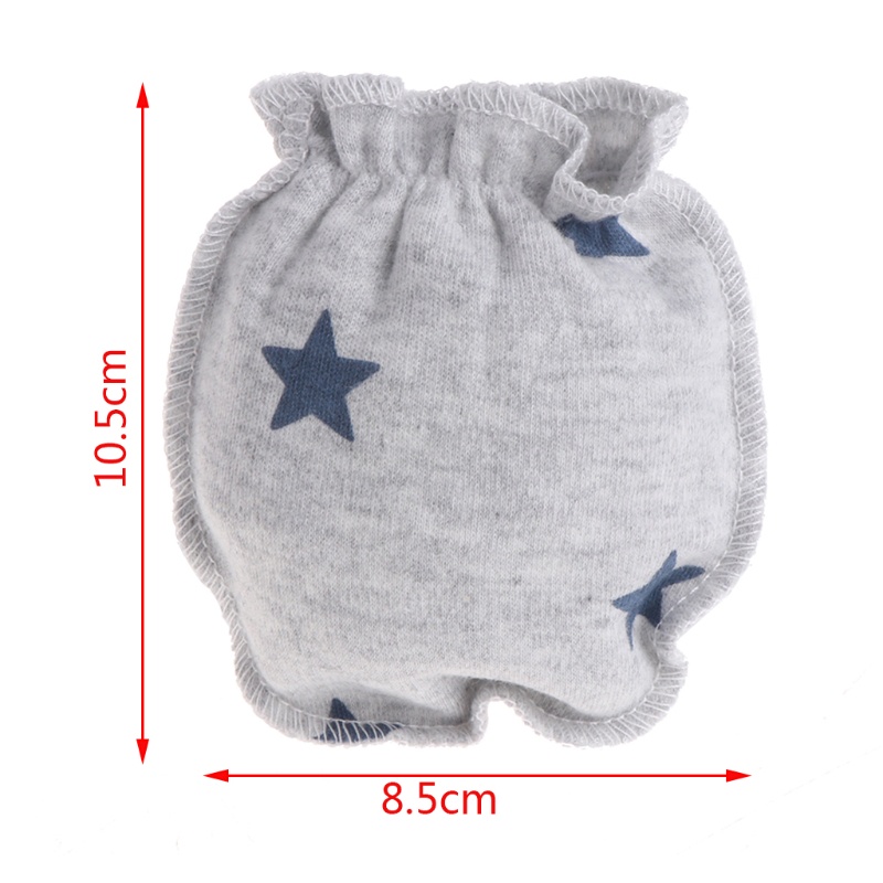 Găng Tay Cotton Thoáng Khí Chống Cào Xước Bảo Vệ Cho Bé Sơ Sinh