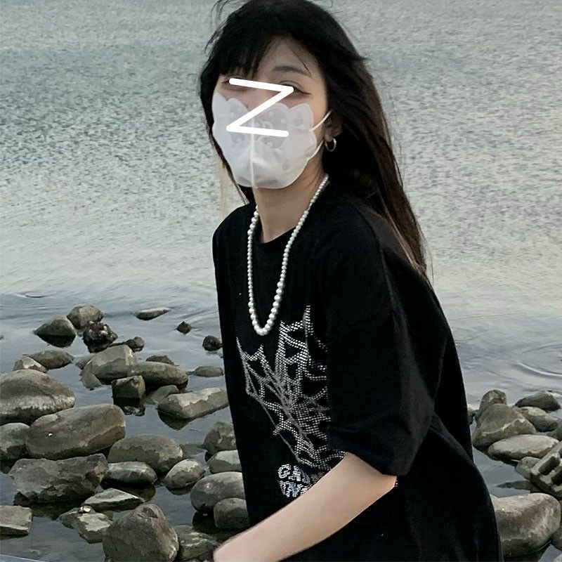 Áo Thun Tay Lỡ 100% Cotton Form Rộng Unisex Ulzzang Lưới Nhện