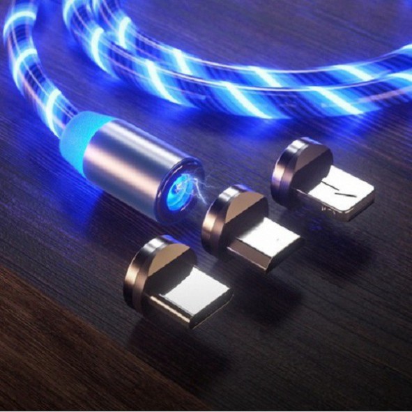 Cáp sạc nam châm dây phát sáng cho điện thoại iphone, sam sung, xiaomi, oppo, huawei onestore