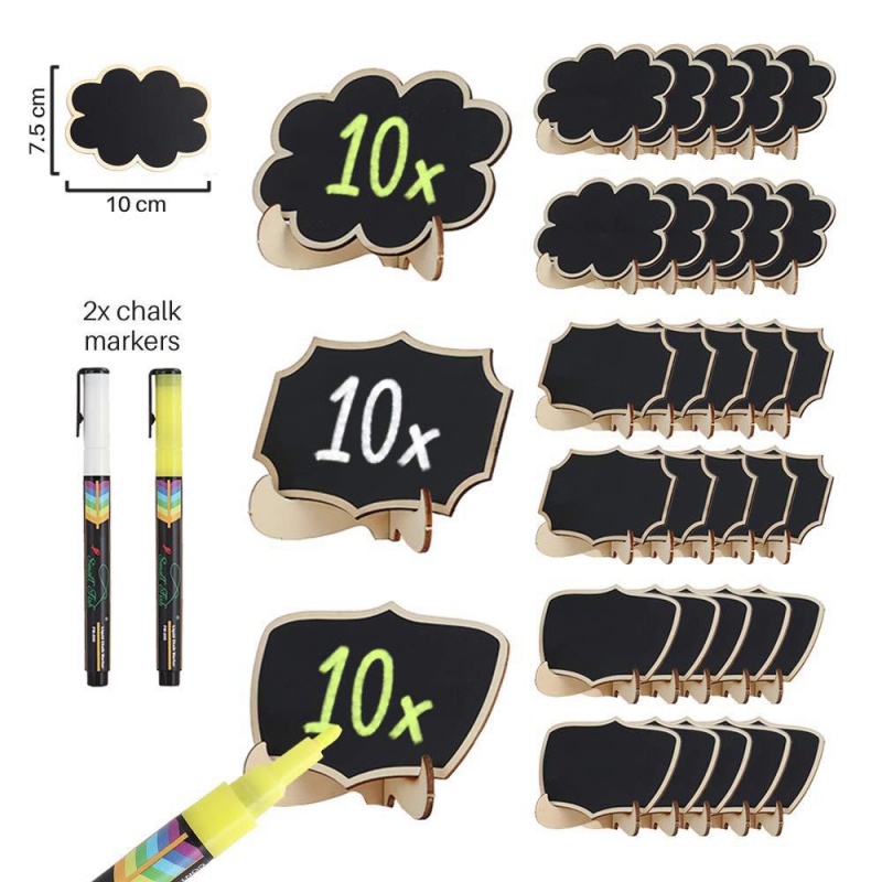 Bảng Đen Nhỏ Bằng Gỗ Dùng Trang Trí Trưng Bày