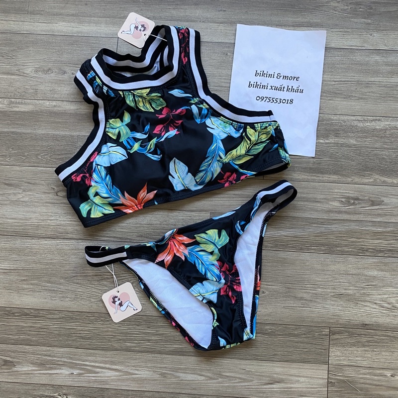 [BKN43] &lt;ÂU&gt; SET BIKINI SPORTY HOẠ TIẾT