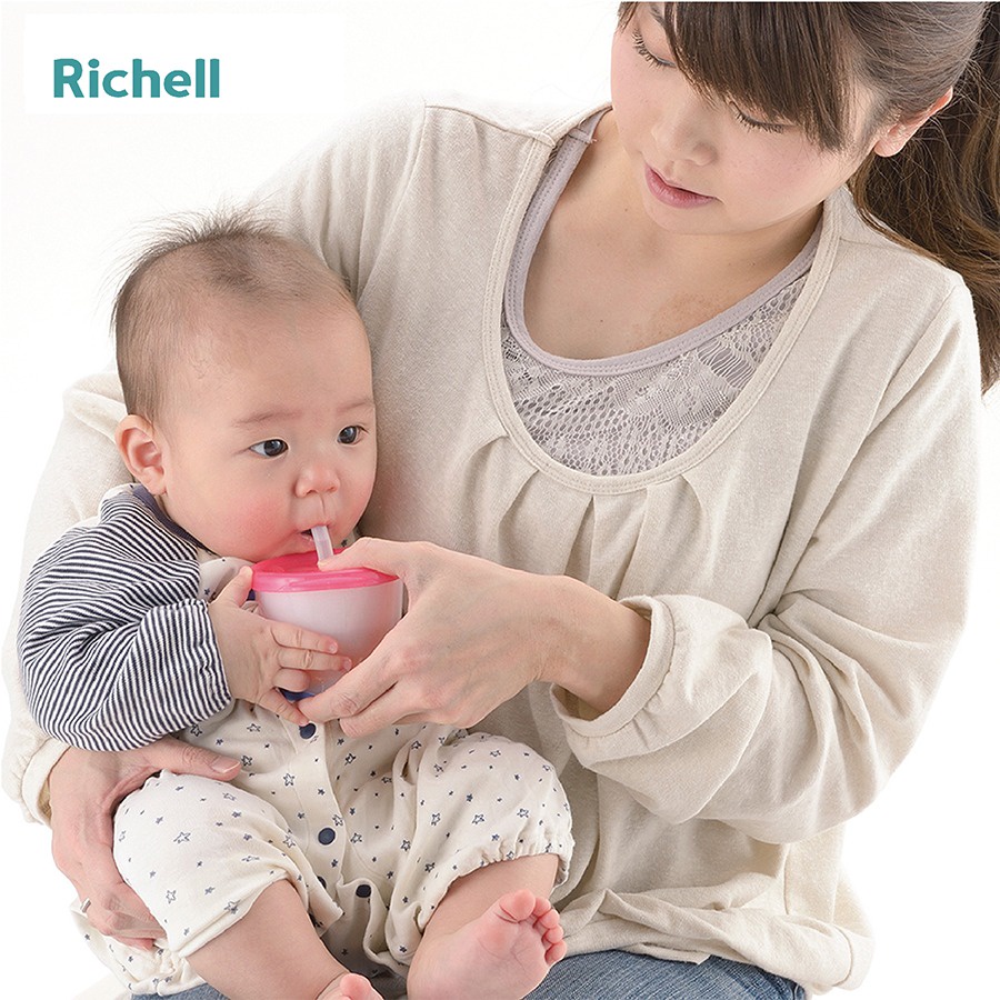 Cốc tập hút 3 giai đoạn Richell / Kichilachi