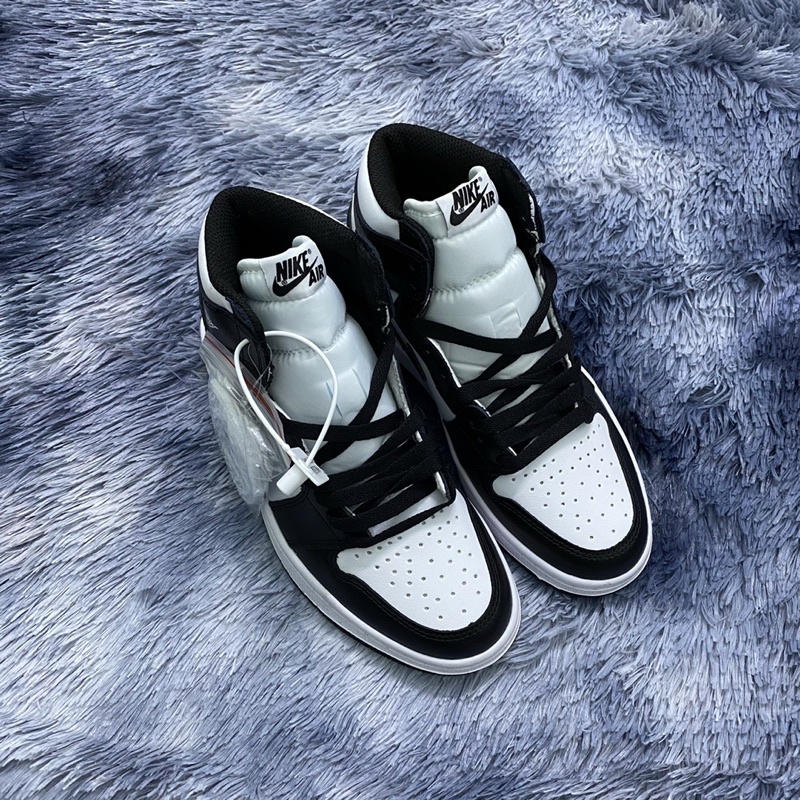 Air JD1 Đen Trắng Cổ Cao, Giày Sneaker Nam Nữ