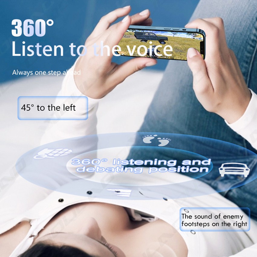 Tai Nghe Chơi game bluetooth 5.1 superb bass Mạnh Mẽ Có Đèn Led Và Phụ Kiện