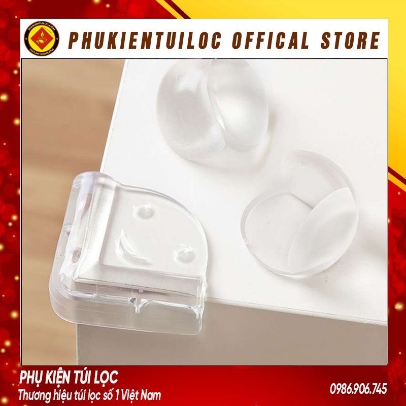 Miếng Silicon Bọc Cạnh Bàn, Bịt Che Góc Nhọn TRONG SUỐT- Tránh Va Đập Cho Bé (Trái Tim/Mặt Cười/Đầu Tròn)