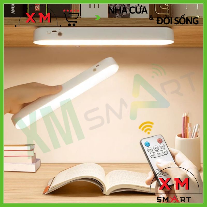 Đèn LED cảm ứng có điều khiển XMSMART chống cận có remote tự động cảm biến pin tích điện