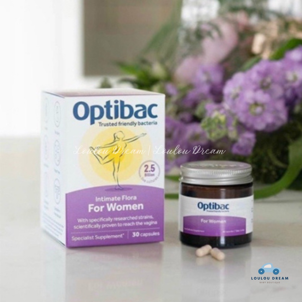 Men vi sinh Optibac tím Optibac Probiotics For Women giảm vie^m phụ khoa cho phụ nữ và mẹ bầu [CHÍNH HÃNG UK]