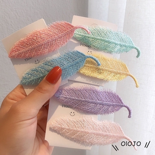 Kẹp Tóc Mái Bên Màu Kẹo Hình Chiếc Lá Phong Cách Hàn Quốc Dễ Thương Xinh Xắn