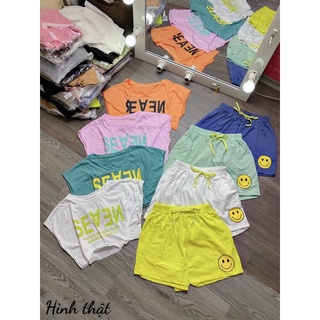 SET BỘ COTTON QUẦN MẶT CƯỜI