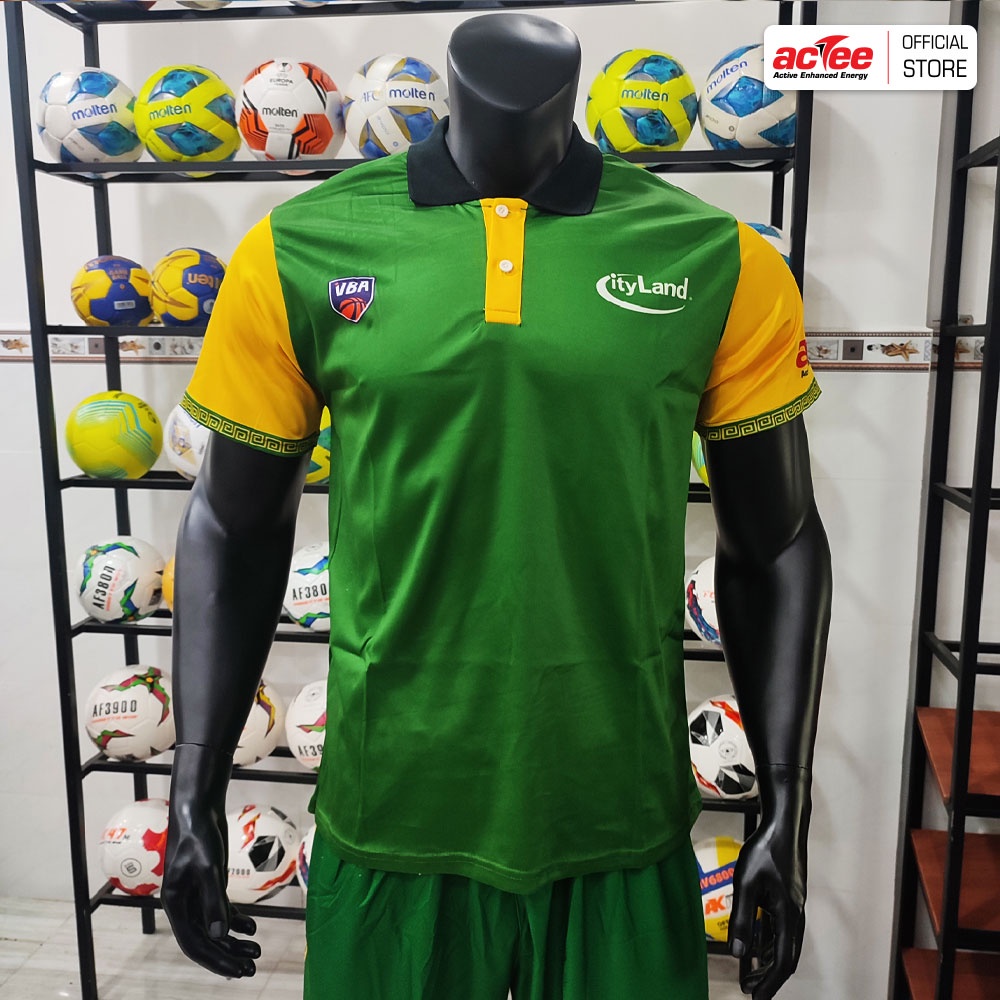 Áo Polo Cantho Catfish VBA 2022 - màu Xanh lá - Thanh lý