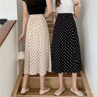 Chân Váy Dài Chấm Bi Thời Trang Nữ Tính