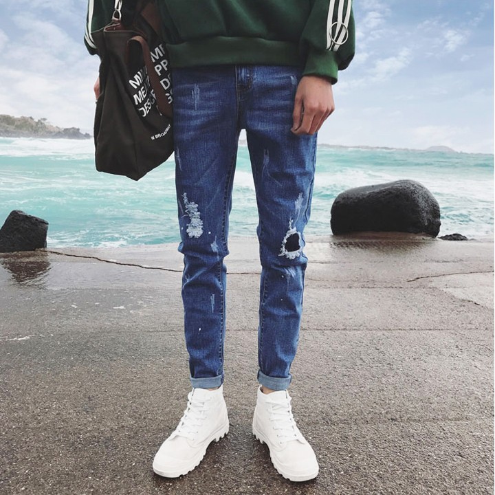 QUẦN JEANS NAM VÁ GỐI ỐNG CÔN SPORTMAN _Q3