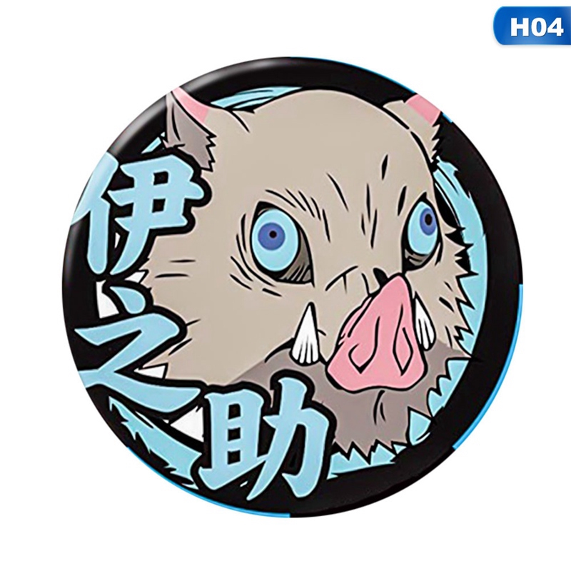 flowersqueen Huy hiệu cài áo Anime Demon Slayer: Kimetsu no Yaiba Kamado Tanjirou